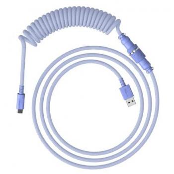 Câble de charge USB-C HyperX torsadé 120 cm violet clair