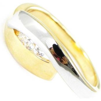 Placcatura Oro Câlin 58 Anello 2 Toni