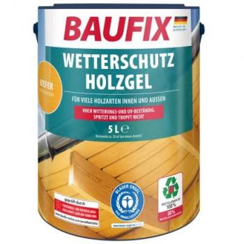 Lasure Satinée Brillante 5 L Baufix pour Bois Pin