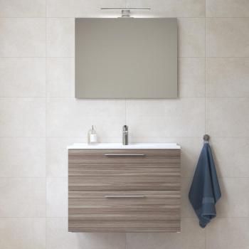 Vitra Mia ensemble de salle de bain 79x61x39,5 cm avec miroir et éclairage LED, Cordoba