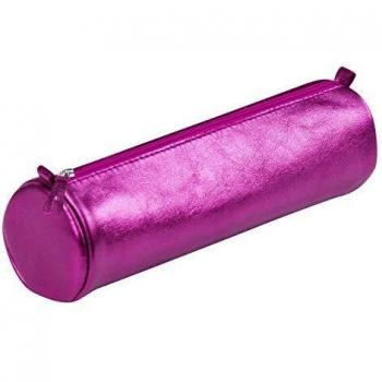 Trousse Clairefontaine Ø5,5x22 cm Cuir Framboise