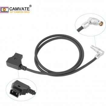 Cordon d'alimentation pour caméra cinéma RED Komodo 6K CAMVATE 2 broches femelle à 2 ports D-tap mâle Type L (3 pouces)