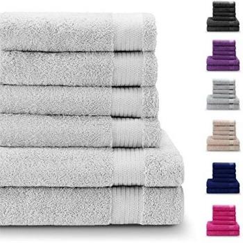 Pacchetto bagno con telo doccia, 4 asciugamani assorbenti