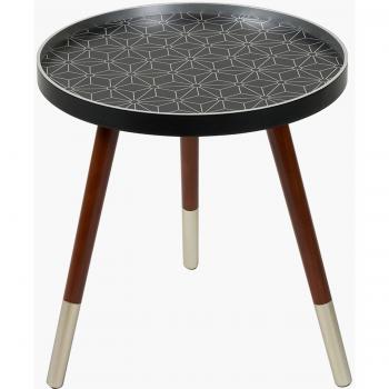 Peretti Floral Design Cocktail Table Black/Silver