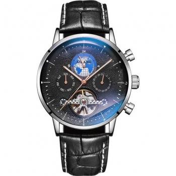 Montre AILANG pour Homme, Mécanique Automatique, Tourbillon, Bracelet en Cuir Étanche Dégradé, 8613B (2022)