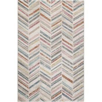 Tapis décoratif extérieur motif chevrons 200x290 cm