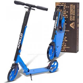Bluesky Apollo — Trottinette adulte 200 mm, LED urbain, couleur bleue