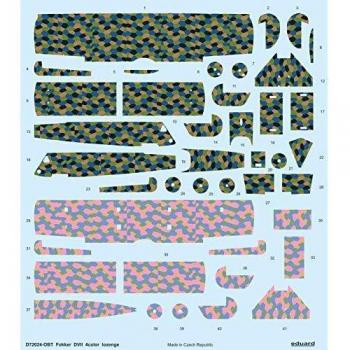 Eduard Fokker D.VII con 4 colori a losanga