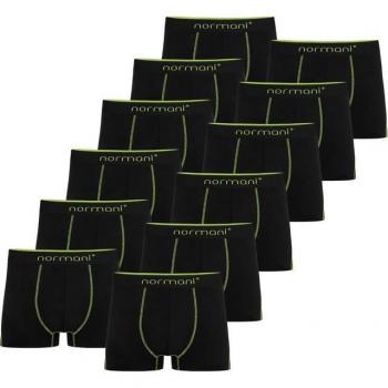 Normani Herren Boxershorts, 12er Pack, grüne Baumwolle