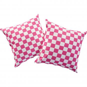 Andas Dekokissen Milo, Kissenhüllen, 2er Pack, 50x50 cm, kariert