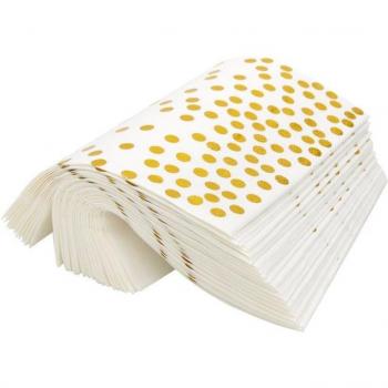 Papel de fiesta con diseño de puntos dorados
