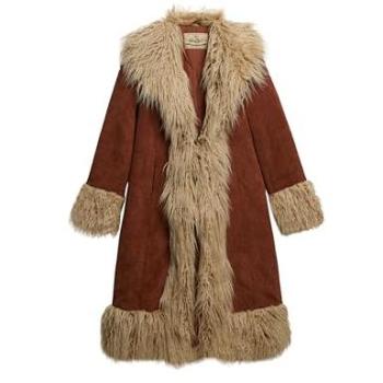 Women's Rustic Chestnut Brown Long Afghan Coat – Superdry XS