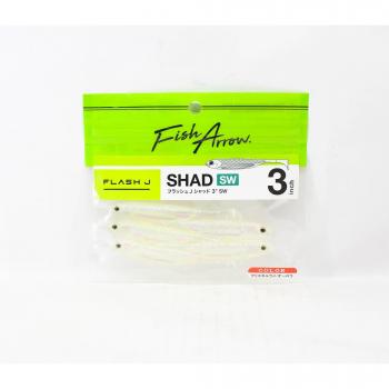 Fish Arrow 3 Flash J Shad Soft Lure – 5‑Pack #142 (8444)