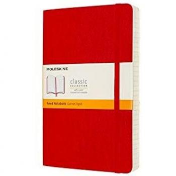 Taccuino Moleskine Espanso Copertina Morbida Righe Rosso Scarlatto
