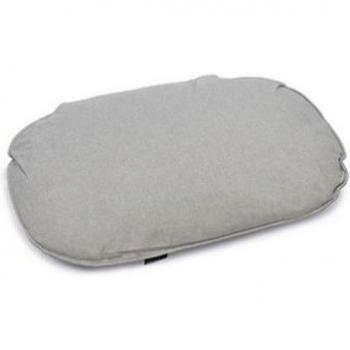 Beeztees HundeLiegeKissen Ferro – Oval, Grau und Hellblau, 63x45 cm