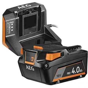 Pack complet AEG 18 V ProLithium‑Ion 4,0 Ah + chargeur 2,0 Ah – SETL1840S