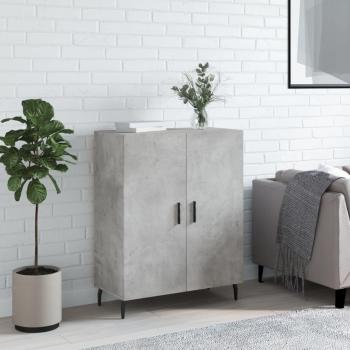 Buffet en bois d'ingénierie gris béton 69,5x34x90 cm