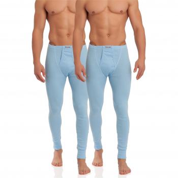 Timone Lote de 2 Calzoncillos Largos Ropa Interior Térmica Hombre TISS001 (Azul, L)