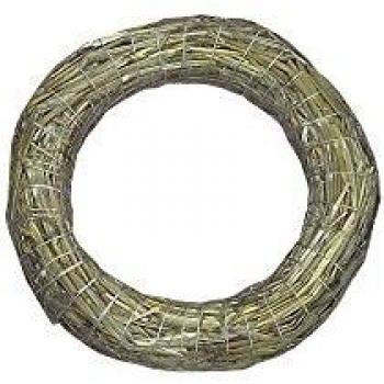 Couronne en paille brute 25 cm