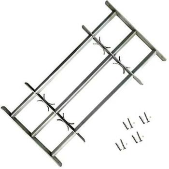 Adjustable Security Grille for Windows with 3 Crossbars 700-1050 mm