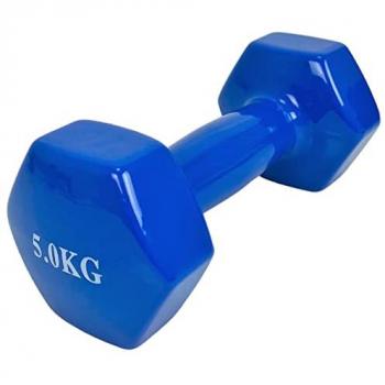 Mancuerna de 5kg para Musculación Color Azul
