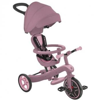 GLOBBER Tricycle Evolutif Explorer 4 en 1 Eco – Fraise Rosée
