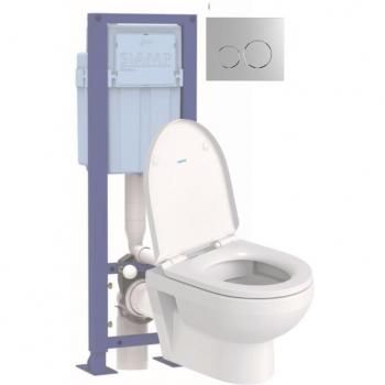 Toilettes Suspendues Compactes Duravit No.1 + Abattant Frein de Chute