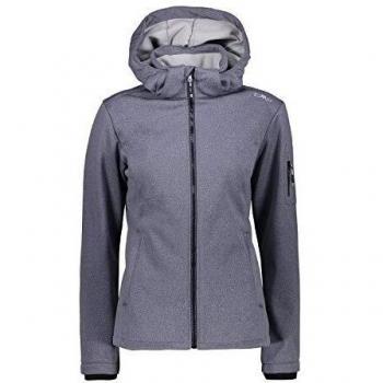 Femmes XL SoftShell Asphalte Mélangé Gris