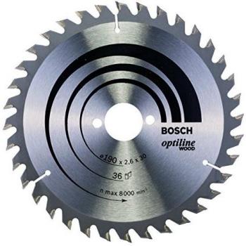 Bosch Accessories Optiline 2608640616 Lama circolare in metallo duro 190 x 30 x 2.6 mm, 36 denti