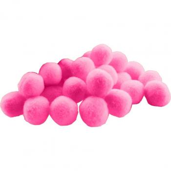 100 Mini Pom Poms, 18mm, lebendige Farben für Bastelideen