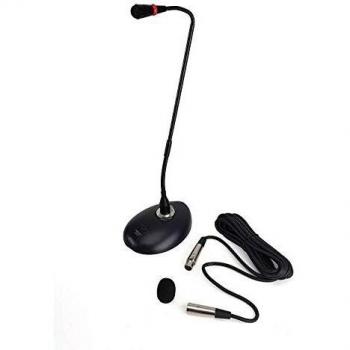 Microphone de table 15 avec bonnette et câble XLR 5m