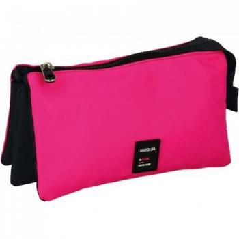 Grafoplas Portatodo Triple Unequal Fluor Rosa 23.5X12X14Cm