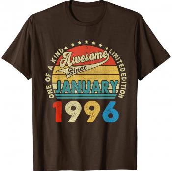 Limited Edition January 1996 24th Birthday T-Shirt