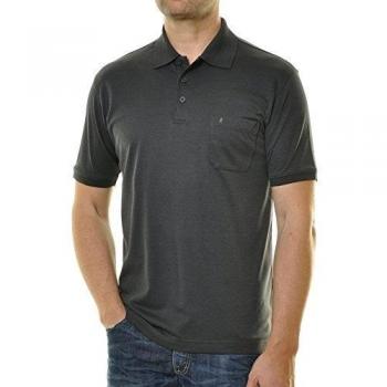 RAGMAN Kurzarm Poloshirt grau XXXL