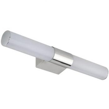 Licht-Erlebnisse LED Wandleuchte DANIEL Chrom 4000 K IP44 neutralweiß 940 lm Badezimmerleuchte 42,5 cm