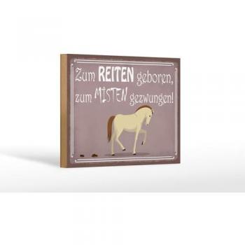 Holzschild Reiterseele 18x12 cm