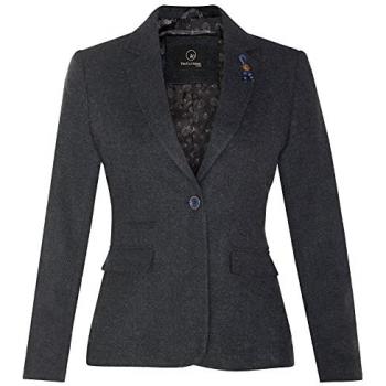 Infinity Leather Women's 1920s Navy Blazer