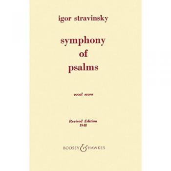 Psalmensymphonie: gemischter Chor (SATB) und Orchester. Klavierauszug.