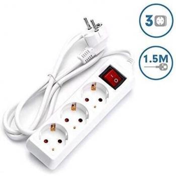 Aigostar Regleta 3 vías 1,5m blanca