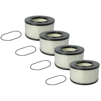 Filtre VHbw HEPA 4× – Mirka 1242 M AFC / 1230 M AFC (noir/blanc)