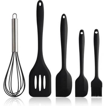 UtensilMix Set de Cocina Silicona y Madera