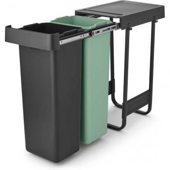 Brabantia Inbouw Afvalemmer Sort & Go 2 x 30 L