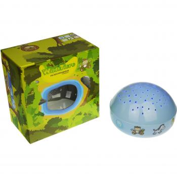 Niermann LED-Projektor 80033 Nachtlicht „Wilde Tiere“ – 8‑Stunden-Betrieb