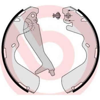 BREMBO Trommelbremsbackensatz HYUNDAI S 30 514