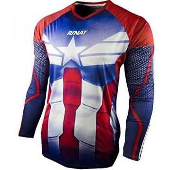 Rinat Männer Fußball Torwartkleidung KHAPTEN Blau/Rot/Weiß, M-Stück