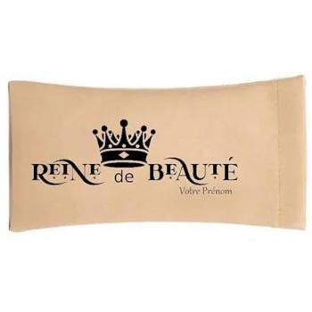 Coquille de luxe crème Reine de beauté – Étui lunettes sur mesure