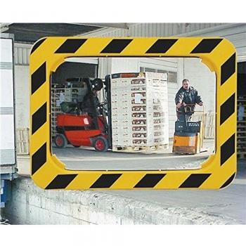 Traffic Mirror H400xW600mm Ku Giallo/Nero SPL 9m Specchio di Sicurezza