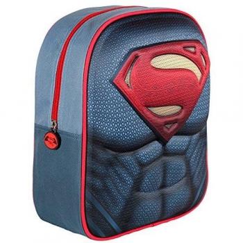 Mochila Superman 3D Azul Marino/Rojo