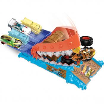 Hot Wheels Monster Truck Adventure with Mini Car Toy for Ages 4+