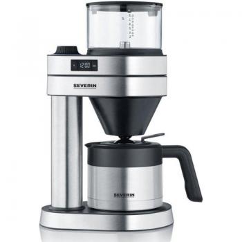 Cafetera de goteo con jarra de acero inoxidable Severin